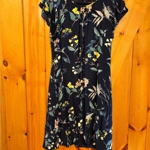 Banana Republic Navy Floral Mini Dress